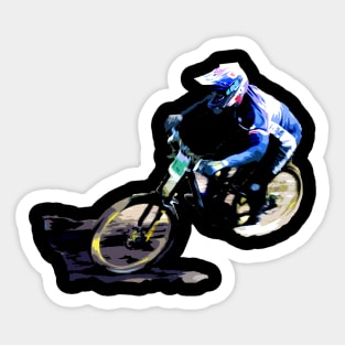 mtb downhill Sticker